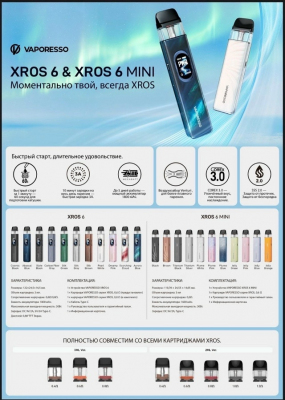 Vaporesso XROS 6 MINI 1600mAh (Black)