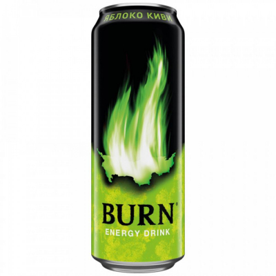 Купить Напиток Burn Apple-Kiwi 0.45л Напиток Burn Apple-Kiwi 0.45л